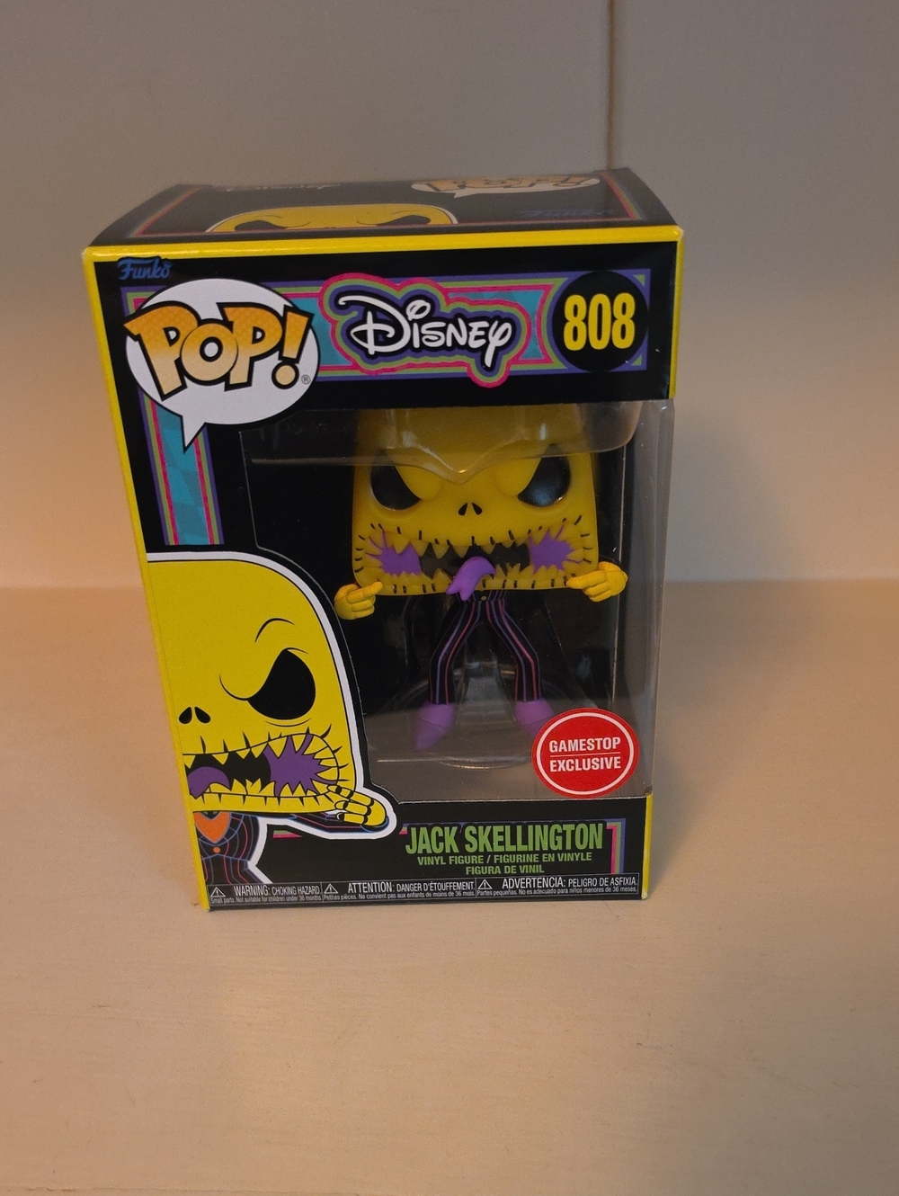 Funko Pop! Disney Jack Skellington Vinyl Figure - Yellow & Purple Accents
